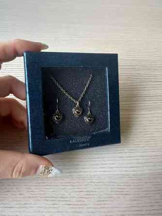 Kalevala talon sydän pronssi korvakorut sekä kaulakoru Imatra