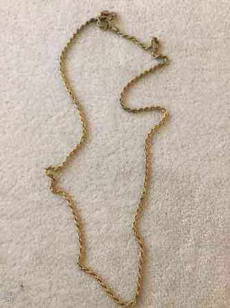 Kullanvärinen kierteinen ketju, pituus 80 cm Keuruu