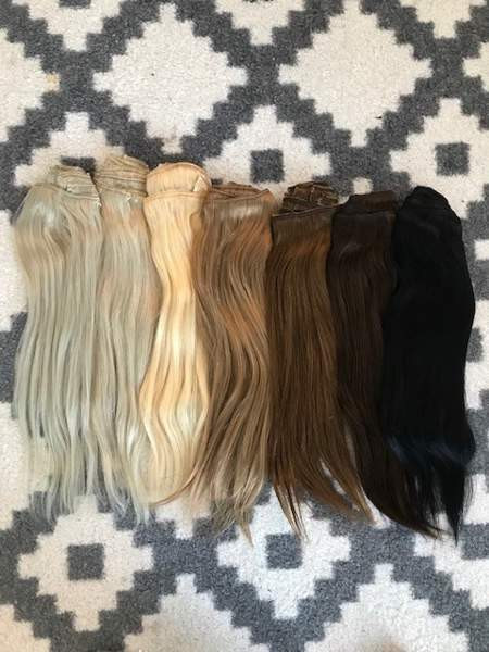 Klipsipidennys, clip-in, 40cm, uudet Tampere - valokuva 2