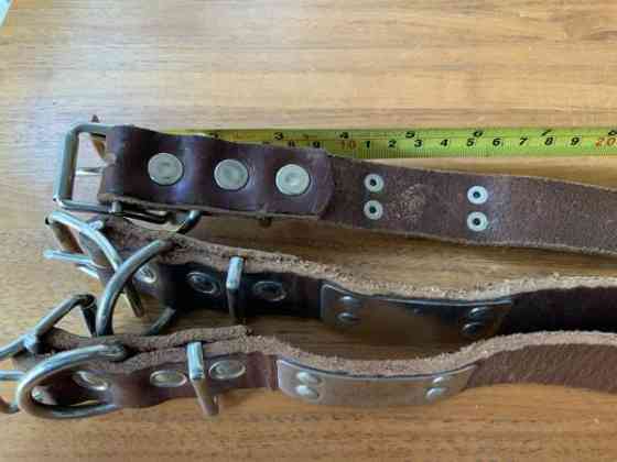 Käyttämätön kaulapanta (4mm paksu ruskea nahka) Tuusula