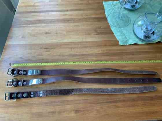 Käyttämätön kaulapanta (4mm paksu ruskea nahka) Tuusula