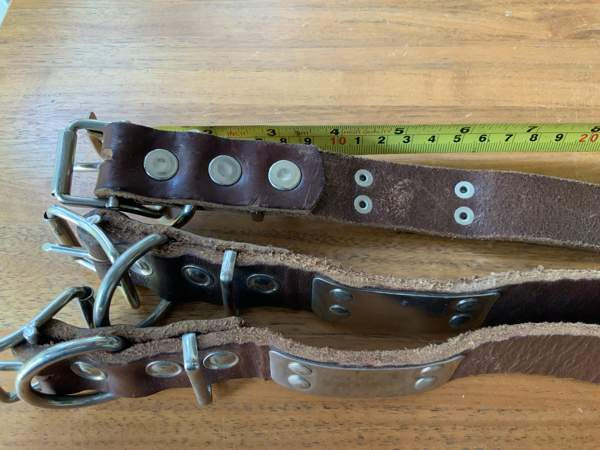 Käyttämätön kaulapanta (4mm paksu ruskea nahka) Tuusula - valokuva 3