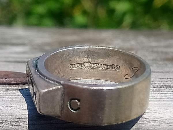 Veljekset Sunqvist leimalla. Hopeinen sormus. H - 7. Koko - 17,5. Hyv Вантаа - изображение 5