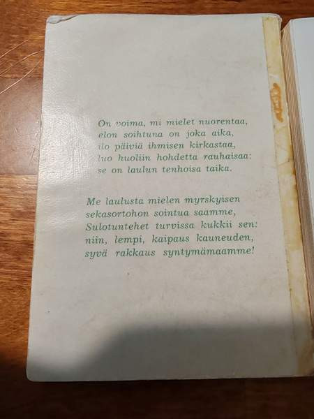 Laulukirjat 60-70 luvulta Kempele – foto 8