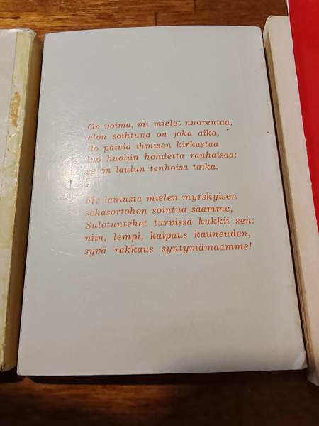 Laulukirjat 60-70 luvulta Kempele – foto 6