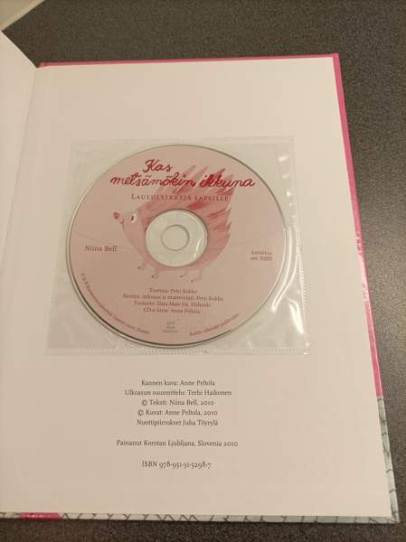 Kas metsämökin ikkuna -kirja (nuotteja) ja CD-levy Helsinki – foto 3