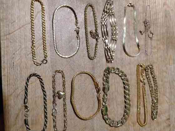 Kullanväriset rannekorut 12kpl Helsinki