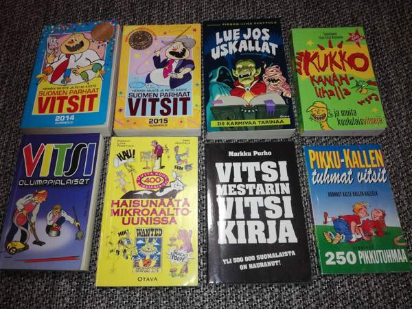 Hyväkuntoisia vitsikirjoja halvalla 2. Oulu - valokuva 1