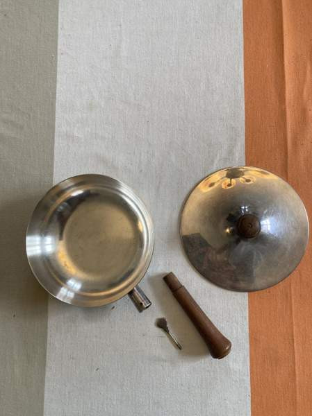 Gardberg ? tiikkiä ja metallia tarjoiluastia Jyvaeskylae – foto 3