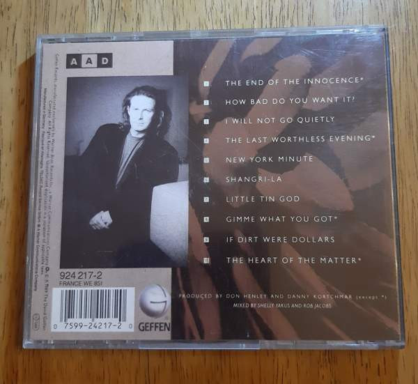 Don Henley: The End of the Innocence CD (sis pk) Forssa - photo 2