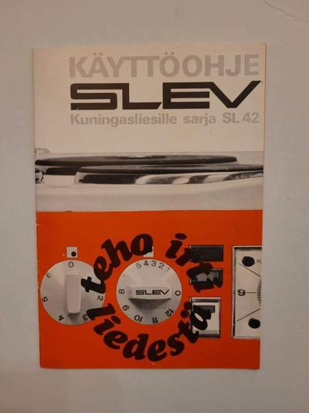 SLEV -lieden käyttöohje 1970-luvulta Helsinki - valokuva 1