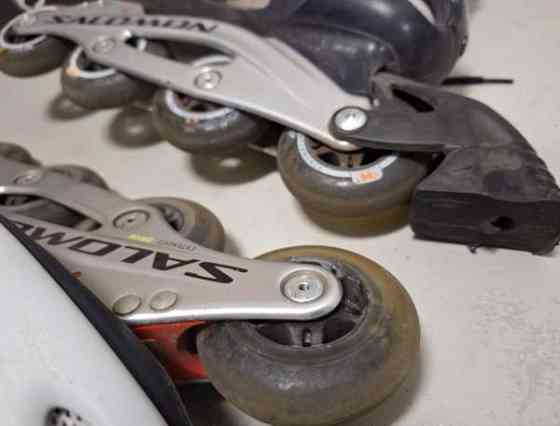 Rullaluistimet Salomon TR 8 + Salomon suojat Turku