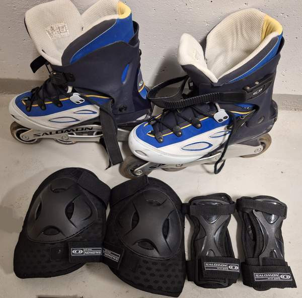 Rullaluistimet Salomon TR 8 + Salomon suojat Turku - photo 1