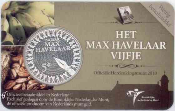 Netherland 5 Euro CC 2010 Max Havelaar in Coincard Ylivieska