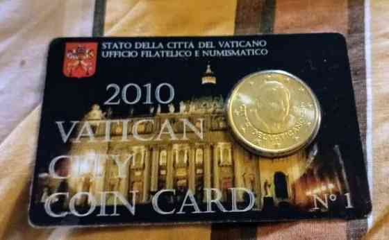 Vatikaani 2010 50c coin card Ylivieska
