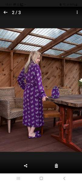 Uusi porokuvioinen froteekylpytakki, koko 3XL Оулу - изображение 1