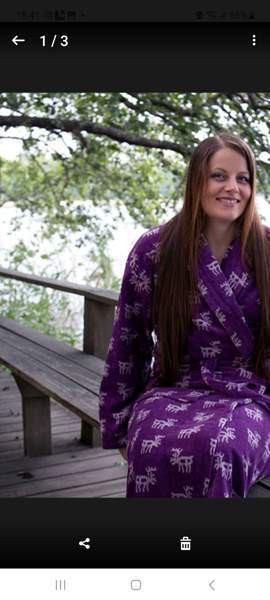 Uusi porokuvioinen froteekylpytakki, koko 3XL Оулу - изображение 2