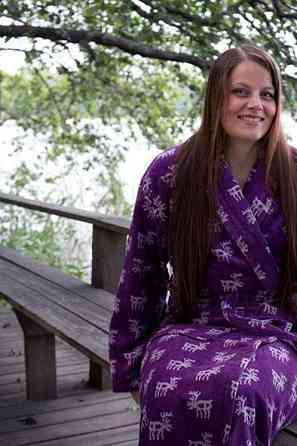 Uusi porokuvioinen froteekylpytakki, koko XL Оулу