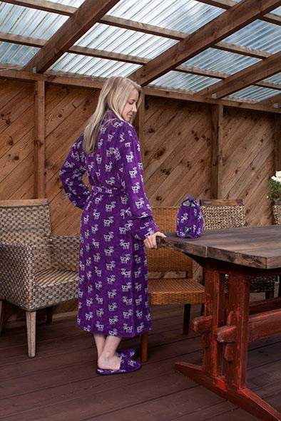 Uusi porokuvioinen froteekylpytakki, koko XL Oulu - valokuva 2