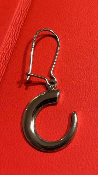 Hopeiset korvakorut Wirkkala Villisian hammas Тампере - изображение 6