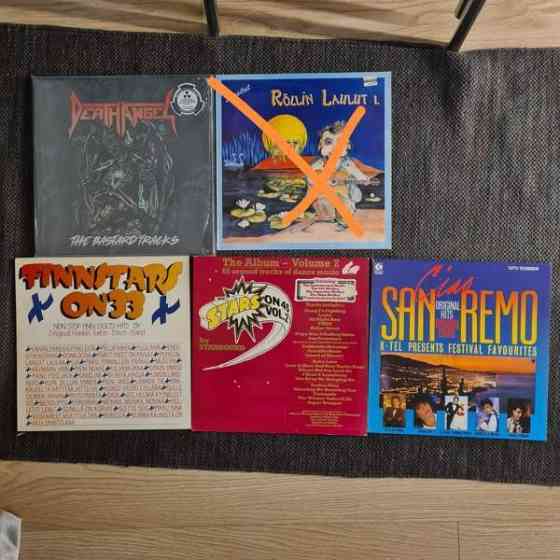 16 kpl Heavy- ja rock LP-levyjä Jyvaeskylae