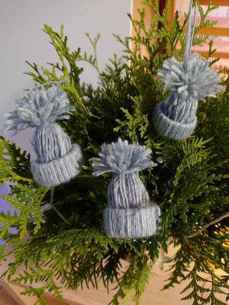 Joulukoriste / kuusen koriste pipo siniharmaa Raasepori - photo 1