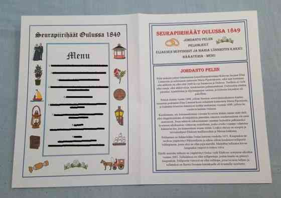 Seurapiirihäät Oulussa 1849 Oulu