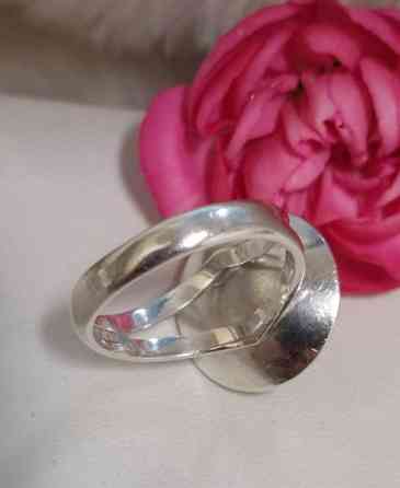 E.Granitin 813 hopea sormus ametisti kivellä vuodelta 1966. Design, Vintage Лахти