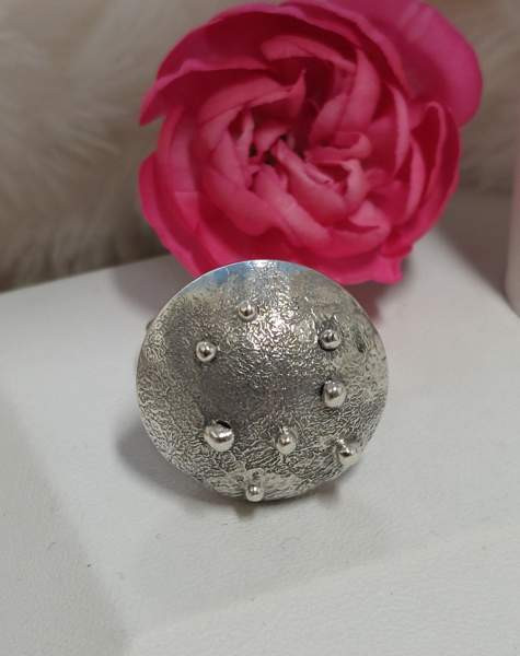 Lahden kultakorun muhkea 830 hopeinen sormus vuodelta 1969 Lahti - valokuva 5