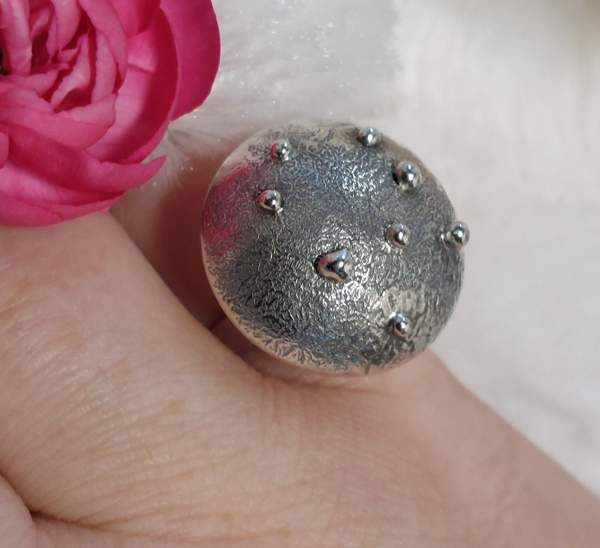 Lahden kultakorun muhkea 830 hopeinen sormus vuodelta 1969 Lahti - valokuva 4