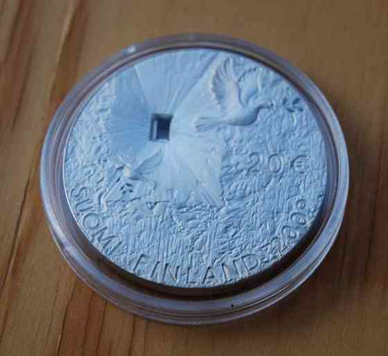 Suomi 2009 20 € Rauha ja turvallisuus HOPEA Helsinki