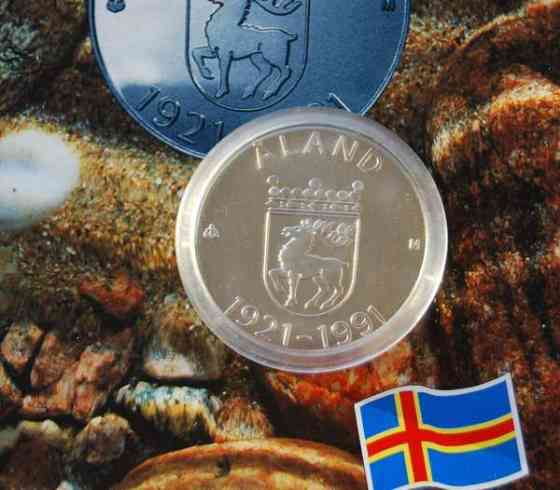 100 Markkaa 1991 Ahvenanmaan itsehallinto 70 vuotta Helsinki