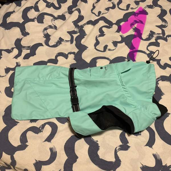 Koiran sadetakki 40cm ja heijastin liivi Riihimaeki – foto 1