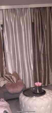 Vallila vaalea hohtolanka/glitterverho 250cm Vantaa