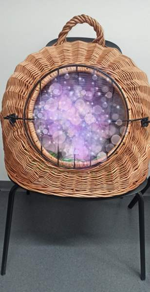 Kissan kuljetuskoppa, kuljetuskori, rottinkikori Lempäälä - valokuva 1