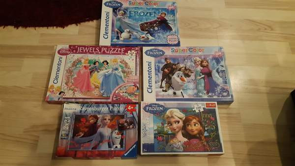 5kpl palapelejä Frozen ja Prinsessa Tampere - photo 1