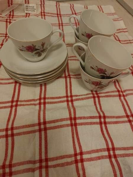 Kahvikuppi aluslautasella x 5kpl Joensuu - photo 2