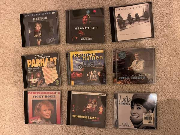 CD levyjä enimmäkseen suomalaista musiikkia Vantaa – foto 1