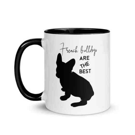 Ranskanbulldoggi muki, mukeja, koira kahvimuki Kurikka