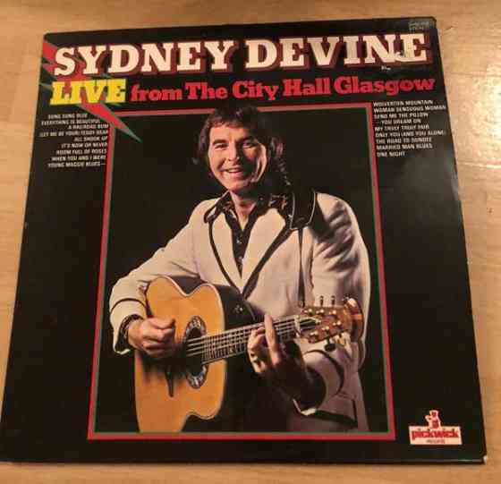 Sydney Devine Live From The City Hall Glasgow LP Vinyyli Joroinen
