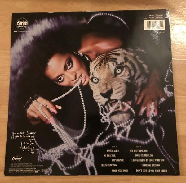 Diana Ross Eaten Alive LP Vinyyli Joroinen - valokuva 2