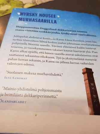 Myrskyvaroitus. Maria Adolfsson. Сало