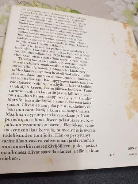 Saarelaistarinoita. Emil Elenius Сало - изображение 2