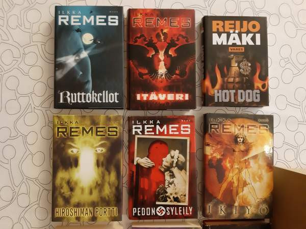 Ilkka Remes, Sofi Oksanen, Reijo Mäki, Patricia Cornwell Vihti - valokuva 2