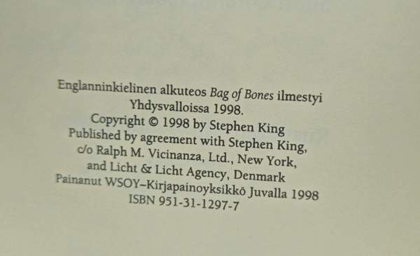 Stephen King: Kalpea aavistus Vantaa - valokuva 3