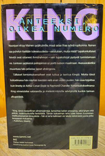 Stephen King: Anteeksi, oikea numero Vantaa - valokuva 2