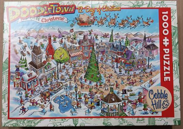 Cobble Hill, Doodle Town:12 days of christmas, 1000 palan palapeli Tuusula - valokuva 1