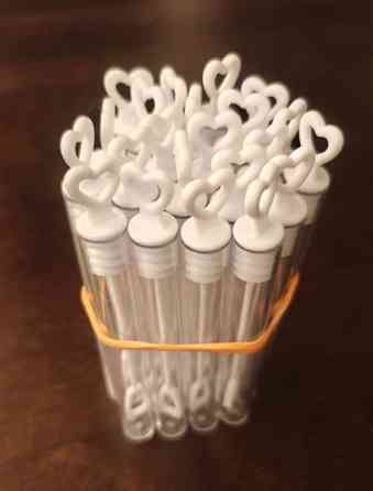 Sydän saippuakuplaputkilot, 22kpl Asikkala