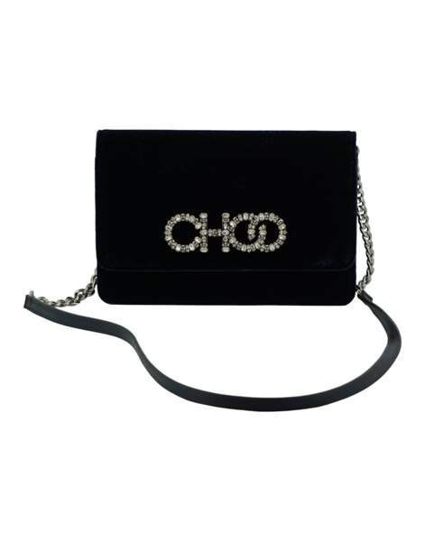 *UUSI* - Upea Jimmy Choo Kalina Crossbody Navy Blue - Satiinia ja nahkaa Helsinki – foto 1