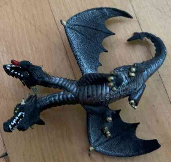 Bullyland kaksipäinen lohikäärme lelu figuuri Joroinen